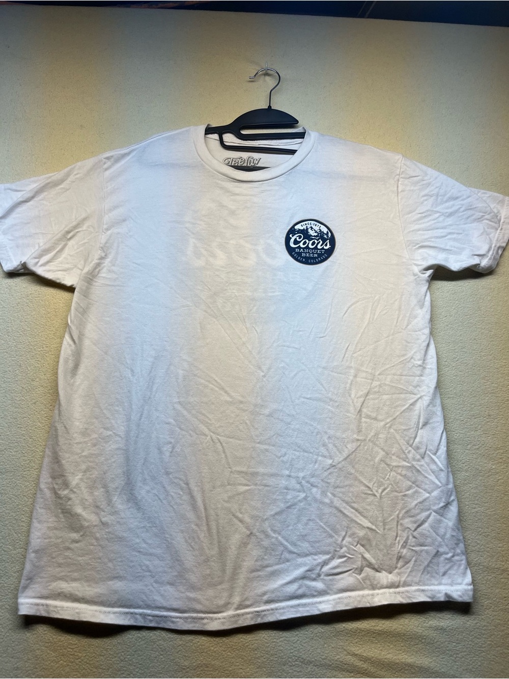 White Short-Sleeve Logo T-Shirt for Men